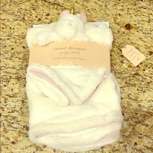 Sweet Dreams Faux Fur Rabbit Set Blanket